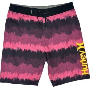 Hurley Multi Color Board Shorts Swim Trunks Size 29